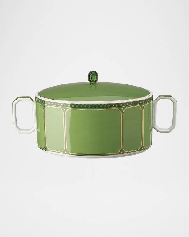 Signum Serving Bowl with Lid and Handles, 57 oz.